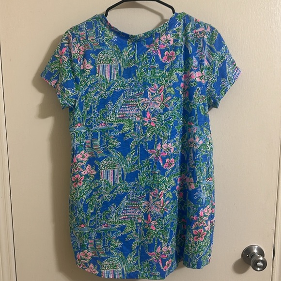 NWOT Lilly Pulitzer V-Neck Etta Top Medium - Picture 5 of 5
